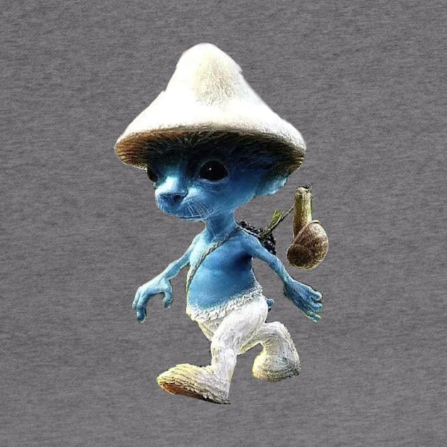 Smurf cat tiktok meme viral design by artsuhana